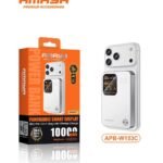 Amaya APB-W153C Magnetic Wireless Power Bank 10000mAh with Panoramic Smart DisplayAmaya APB-W153C Magnetic Wireless Power Bank 10000mAh with Panoramic Smart Display